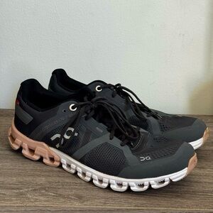 On Running Women’s 7 Cloudflow Rock Grey Rose Athletic Sneakers Shoes Cloudtec